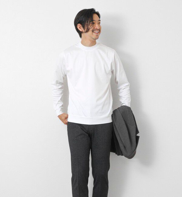 NOLLEY'S goodman「《ビジカジ対応》シルケットスムースドレスL/S Tシャツ 25AW」|Tシャツ・カットソー|