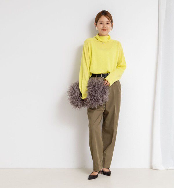 Rie Miller「【WEB&一部店舗限定】PUREカシミヤタートルネックニット」|ニット・セーター|