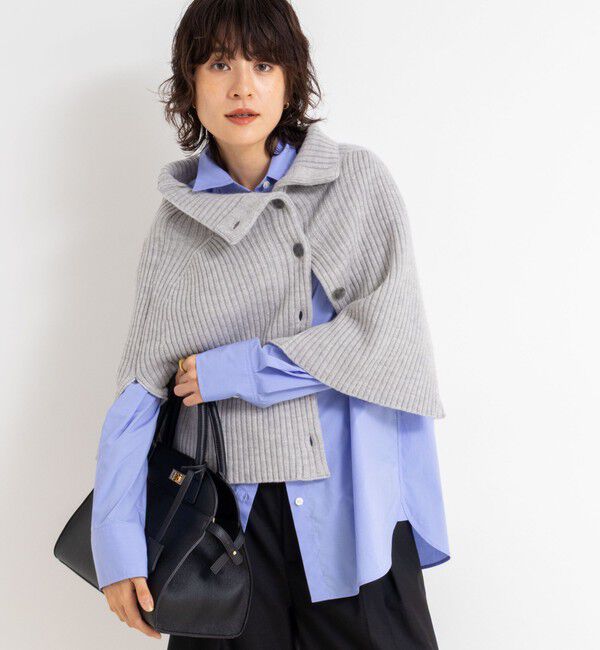 NOLLEY'S「《手洗い可能》2WAYニットポンチョ」|ニット・セーター|