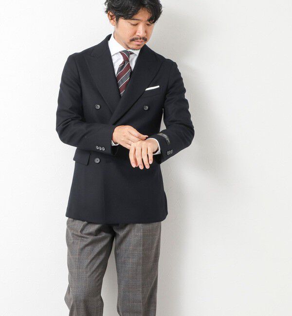 NOLLEY'S goodman「《ビジカジ対応》尾州 WOOL W JACKET 25AW」|テーラードジャケット|