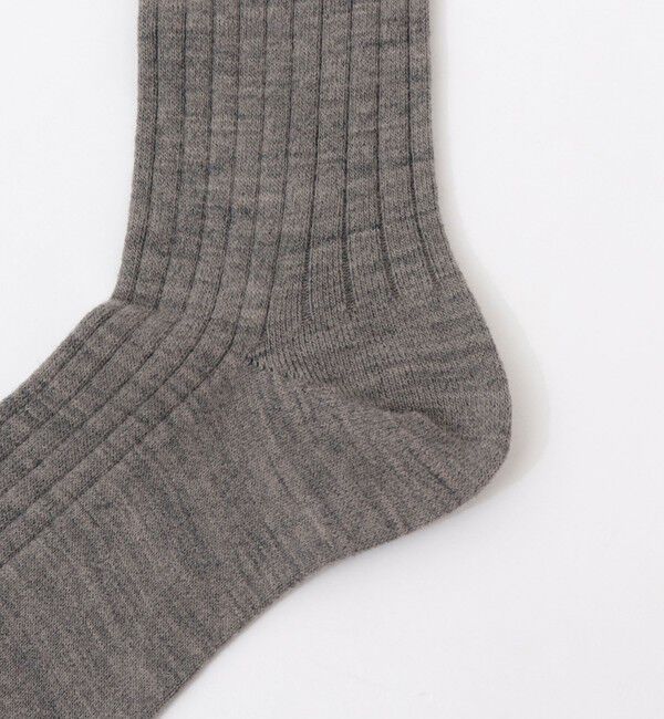 NOLLEY'S「【nolnol/ノルノル】ウール混リブソックス」|ソックス|