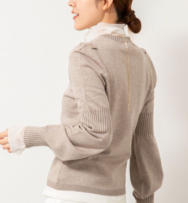 NOLLEY'S sophi「【MARILYN MOON/マリリーンムーン】14G wool modern sleeve top」|ニット・セーター|