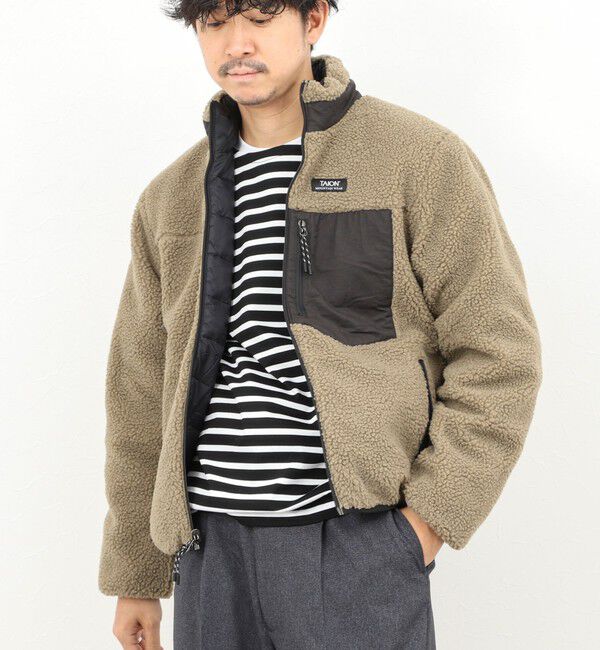 NOLLEY'S goodman「【TAION/タイオン】DOWN&times;BOA REVERSIBLE HI NECK JKT 25AW」|ダウン|