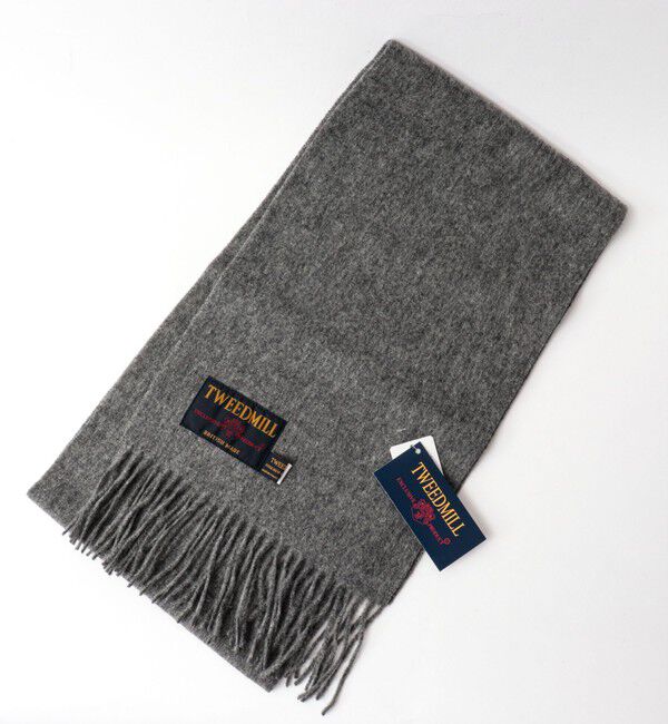 NOLLEY'S goodman「【TWEEDMILL/ツイードミル】Lambswool Muffler Solid 25」|マフラー|ミディアムグレー
