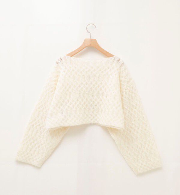 NOLLEY'S sophi「【WALANCE/ワランス】wool mohair cable cropped cardigan」|カーディガン|
