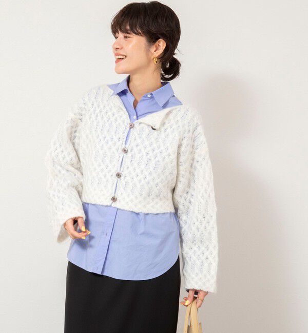 NOLLEY'S sophi「【WALANCE/ワランス】wool mohair cable cropped cardigan」|カーディガン|