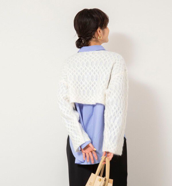 NOLLEY'S sophi「【WALANCE/ワランス】wool mohair cable cropped cardigan」|カーディガン|