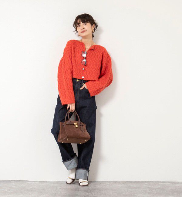 NOLLEY'S sophi「【WALANCE/ワランス】wool mohair cable cropped cardigan」|カーディガン|