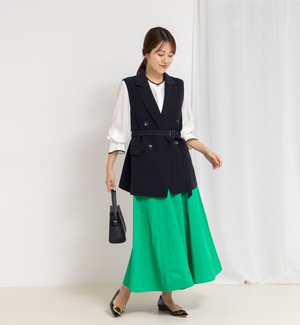 NOLLEY'S「《セットアップ対応》ウォッシャブルダブルクロスジレ」|ベスト・ジレ|