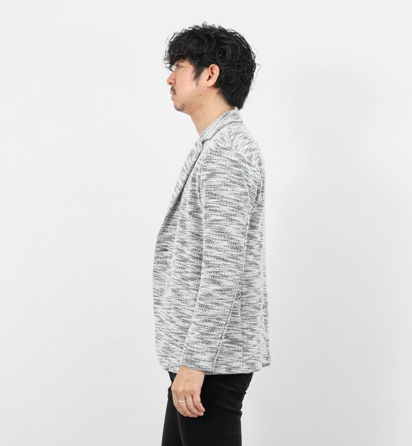 Stutostein「《ビジカジ対応》ツィードジャージーテーラーCD 26SS」|カーディガン|