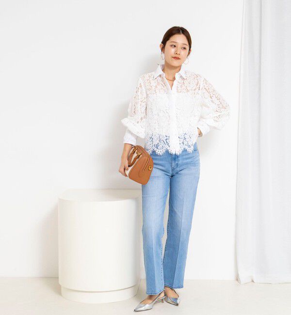 NOLLEY'S「ウォッシャブルレースシャツ」|シャツ・ブラウス|