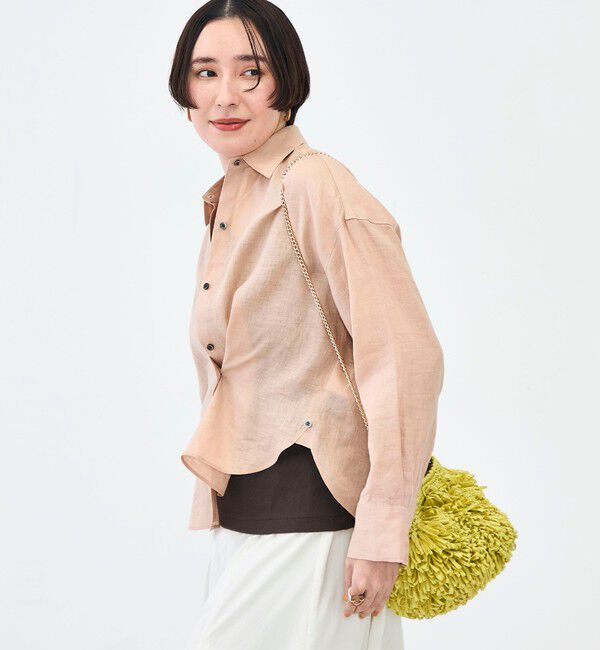 NOLLEY'S「MY STANDARD マルチWAYリネンショートシャツ」|シャツ・ブラウス|