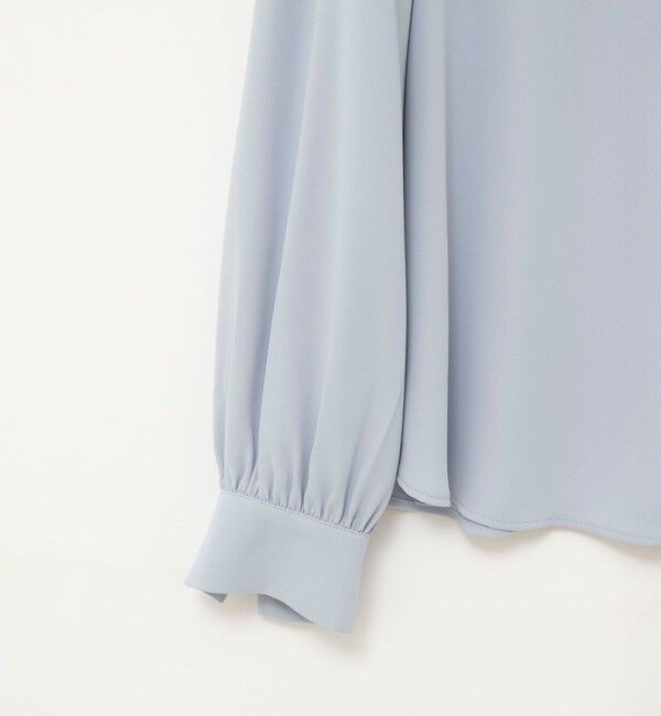 NOLLEY'S sophi「ウォッシャブルサテンアシンメトリーラッフルブラウス」|シャツ・ブラウス|