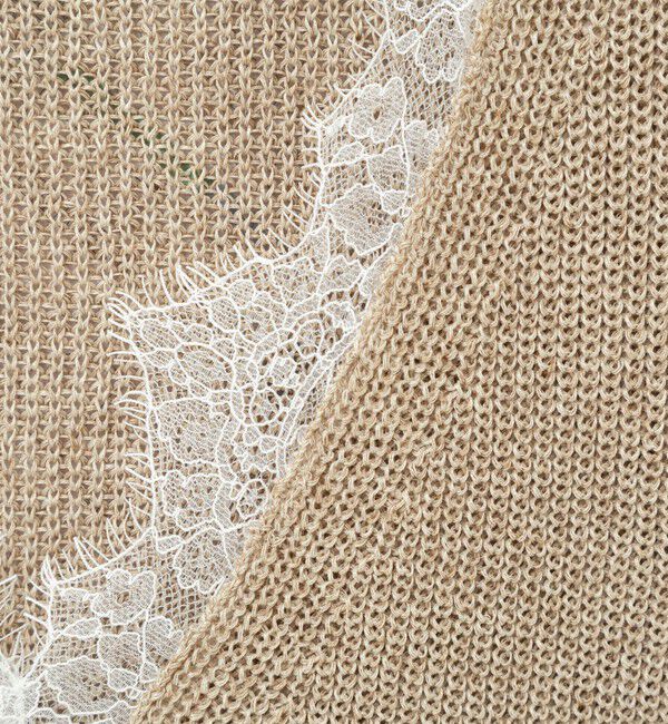 NOLLEY'S「《手洗い可能》Ｖネックレースジレ」|ベスト・ジレ|