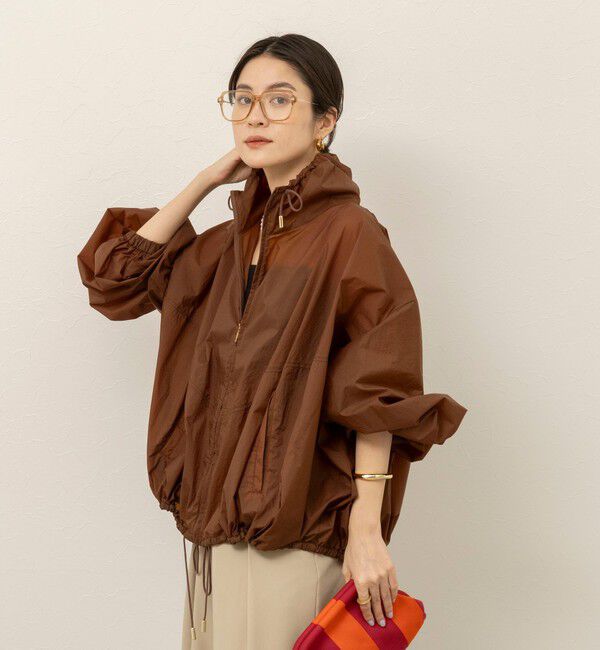 MAQWEL「《セットアップ対応》【MAQWEL/マクウェル】ウォッシャブルシアーブルゾン」|ブルゾン・スタジャン|