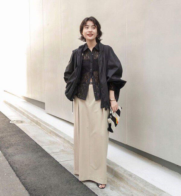 MAQWEL「《セットアップ対応》【MAQWEL/マクウェル】ウォッシャブルシアーブルゾン」|ブルゾン・スタジャン|