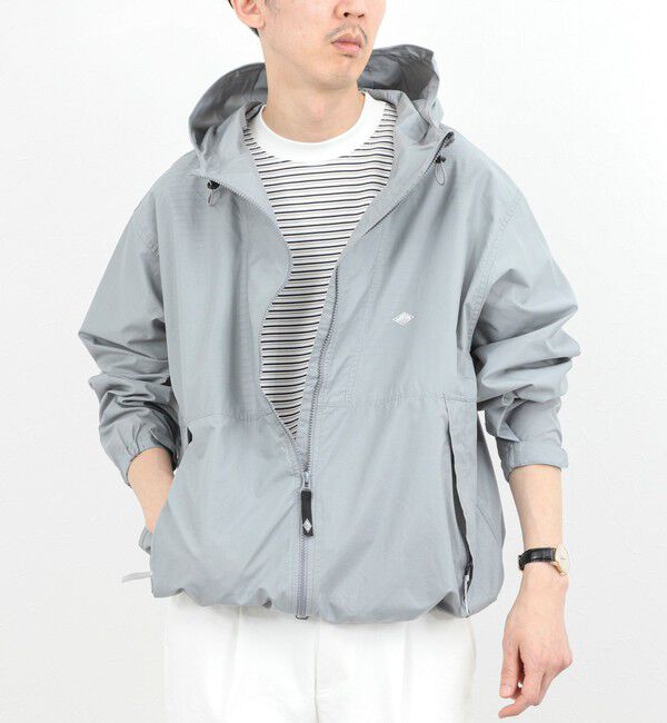 NOLLEY'S goodman「【DANTON/ダントン】DT-A0675SNY HOODED SHORT JACKET 26SS」|ブルゾン・スタジャン|グレイッシュブルー