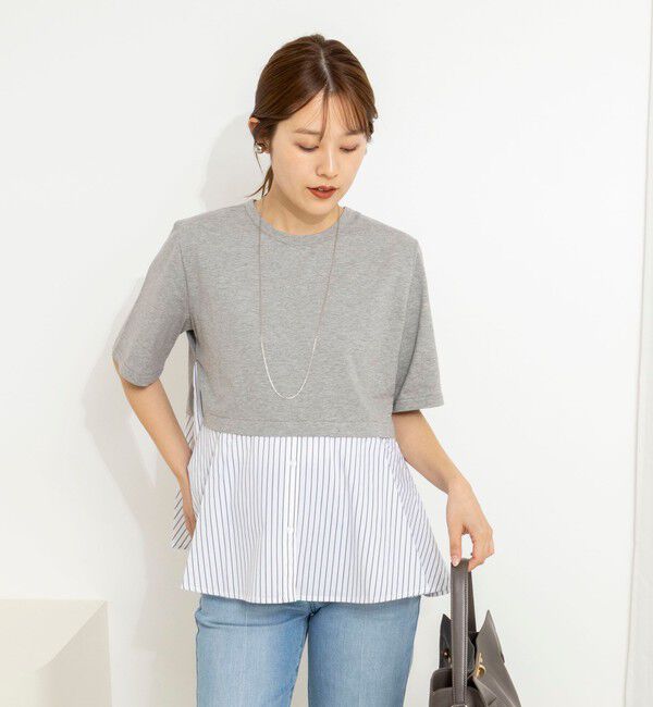 NOLLEY'S「【TRRAZZO DONNA/トラッゾドンナ】Docking Flare Top」|Tシャツ・カットソー|