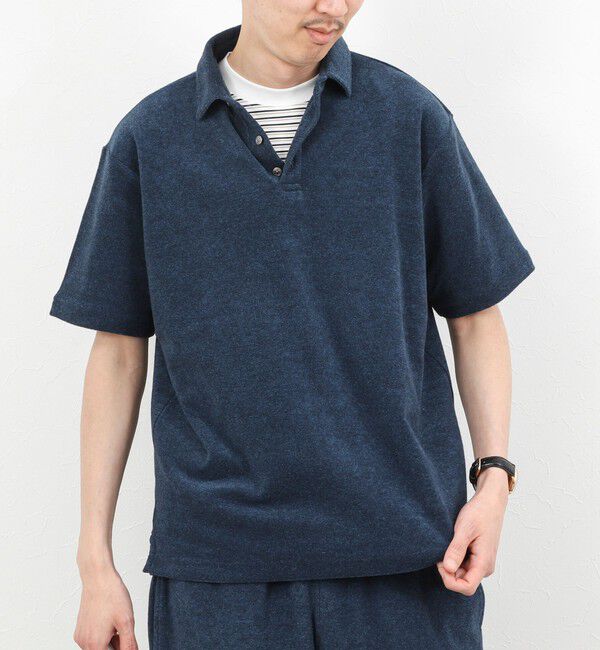 NOLLEY'S goodman「《セットアップ対応》パイルポロシャツ 26SS」|ポロシャツ|ブルー