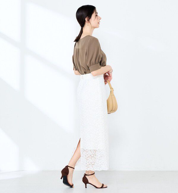 NOLLEY'S sophi「ウォッシャブルジョーゼットアシメラッフルブラウス」|シャツ・ブラウス|