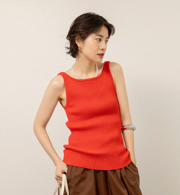 MAQWEL「《手洗い可能》ブークレタンクトップ」|タンクトップ|