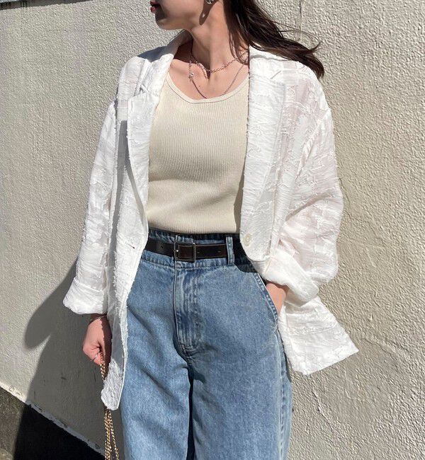 fredy emue「シアージャガードシャツジャケット」|テーラードジャケット|