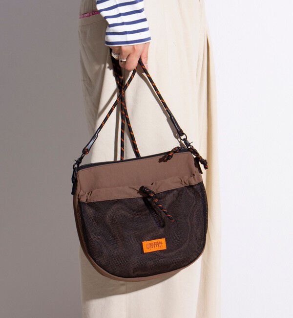 GLOSTER「【UNIVERSAL OVERALL】フロントメッシュ ザイルショルダーバッグ」|ショルダー・メッセンジャー|