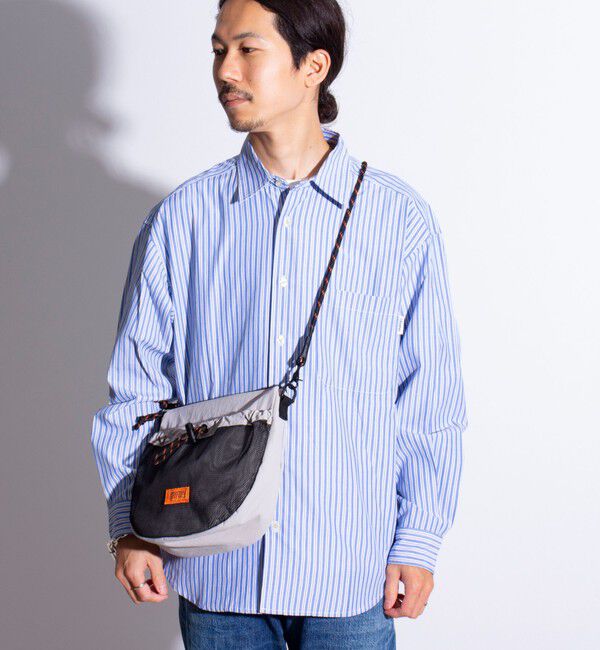 GLOSTER「【UNIVERSAL OVERALL】フロントメッシュ ザイルショルダーバッグ」|ショルダー・メッセンジャー|