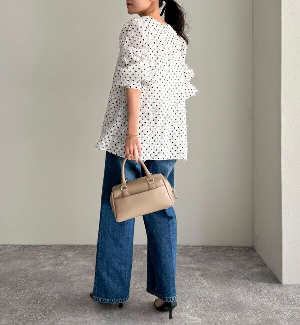 fredy emue「3D刺繍ドットチュニックブラウス」|シャツ・ブラウス|