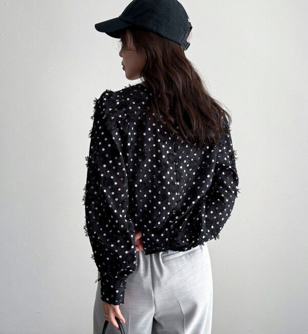 fredy emue「3D刺繍ドットチュニックブラウス」|シャツ・ブラウス|