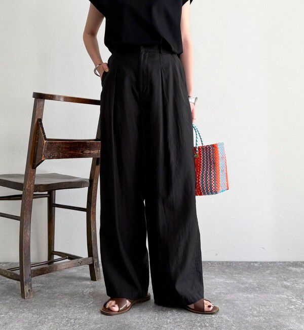 fredy emue「ドライタンブラーイージースラックスパンツ」|スラックス|