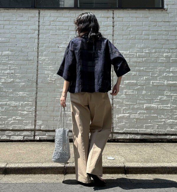 fredy emue「【低身長サイズ34有り】チノタックパンツ」|チノ|