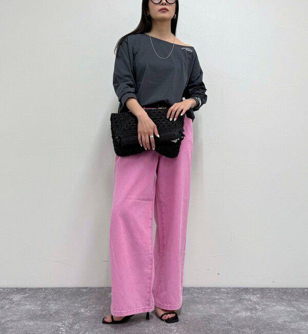 fredy emue「ブリーチデニム５ポケイージーパンツ」|デニム|