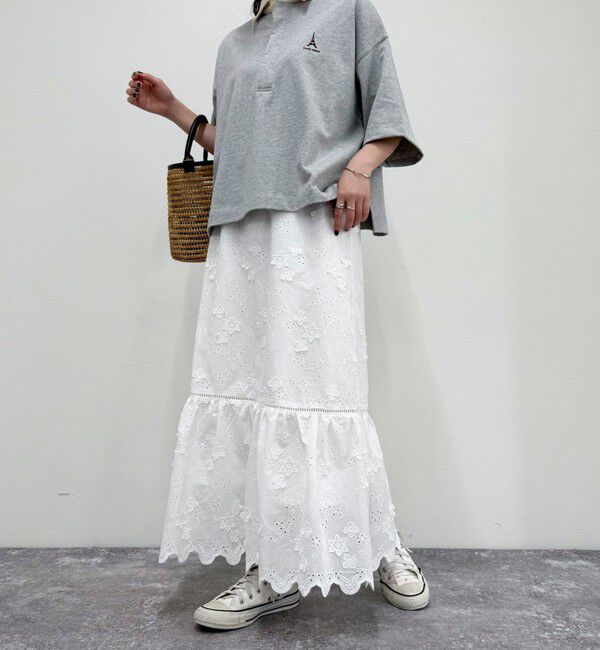 fredy emue「コットンレースギャザースカート」|スカート|