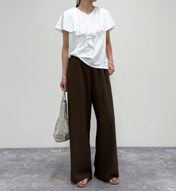 fredy emue「ラッフルカットソーブラウス」|Tシャツ・カットソー|