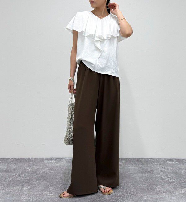 fredy emue「ラッフルカットソーブラウス」|Tシャツ・カットソー|