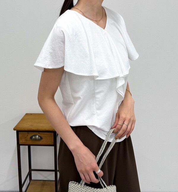 fredy emue「ラッフルカットソーブラウス」|Tシャツ・カットソー|