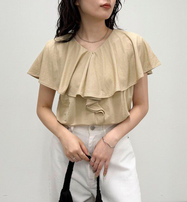 fredy emue「ラッフルカットソーブラウス」|Tシャツ・カットソー|