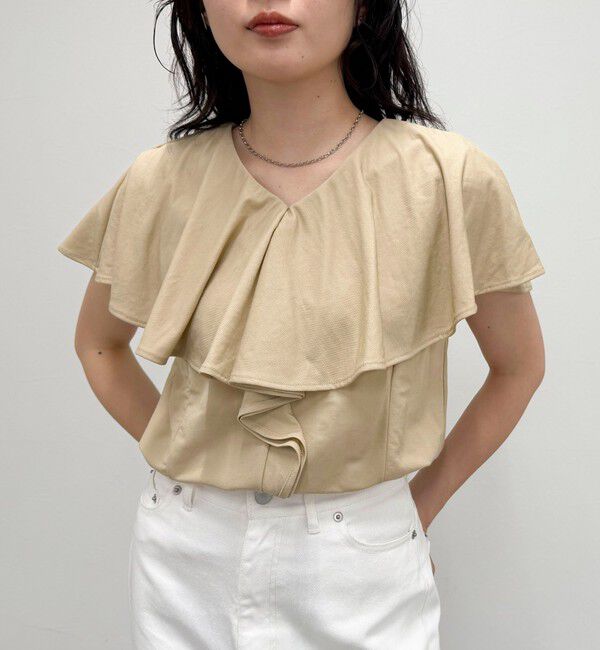 fredy emue「ラッフルカットソーブラウス」|Tシャツ・カットソー|