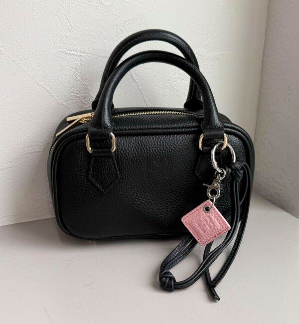 fredy emue「FRロゴ＆タッセルレザーチャーム」|チャーム・キーホルダー|ブラック