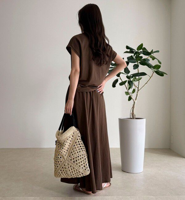 fredy emue「《セットアップ対応》タンブラー鹿の子フレアースカート」|スカート|