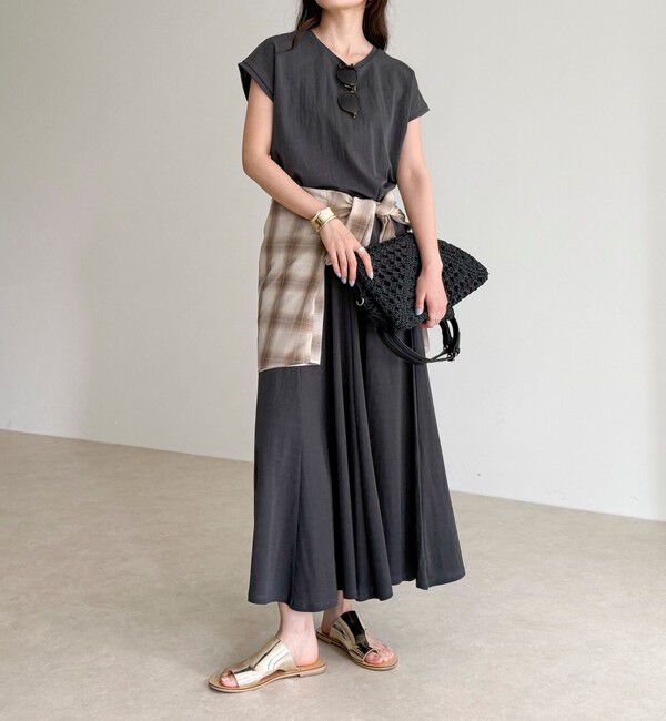 fredy emue「《セットアップ対応》タンブラー鹿の子フレアースカート」|スカート|