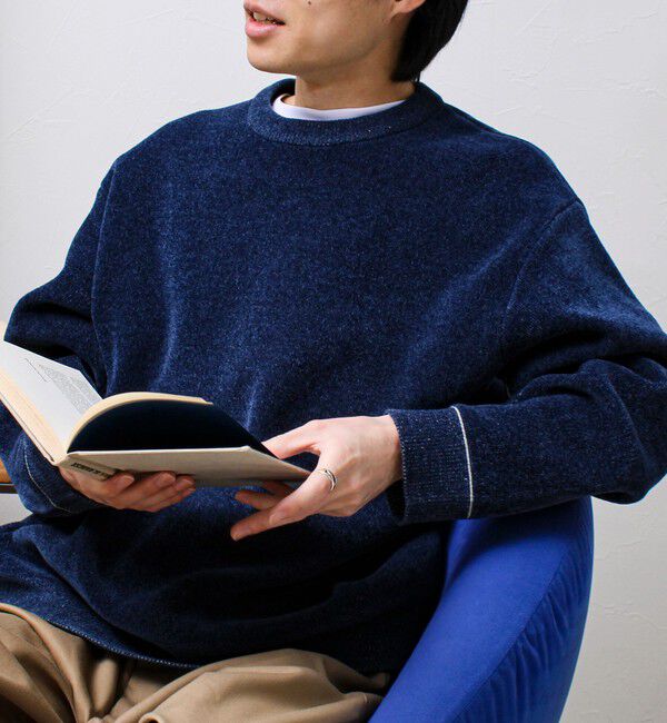 GLOSTER「【昨年人気アイテム再登場！チクチクしないニット】モールダブルフェイス プルオーバーニット」|ニット・セーター|