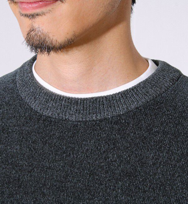 GLOSTER「【昨年人気アイテム再登場！チクチクしないニット】モールダブルフェイス プルオーバーニット」|ニット・セーター|