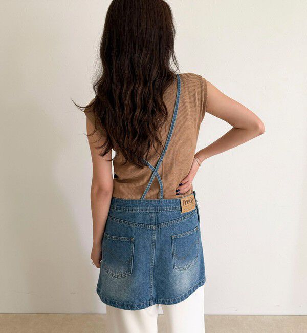 fredy emue「デニムサロペットチュニック」|オールインワン|