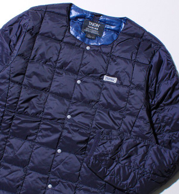 GLOSTER「【UNISEX/4サイズ/6色展開】FREDYMAC別注 TAION インナーダウンジャケット」|ダウン|ネイビー