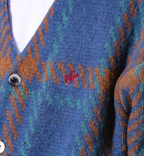 GLOSTER「【実績品番/UNISEX/別注柄あり】【BHPC】モヘヤタッチニットカーディガン」|カーディガン|