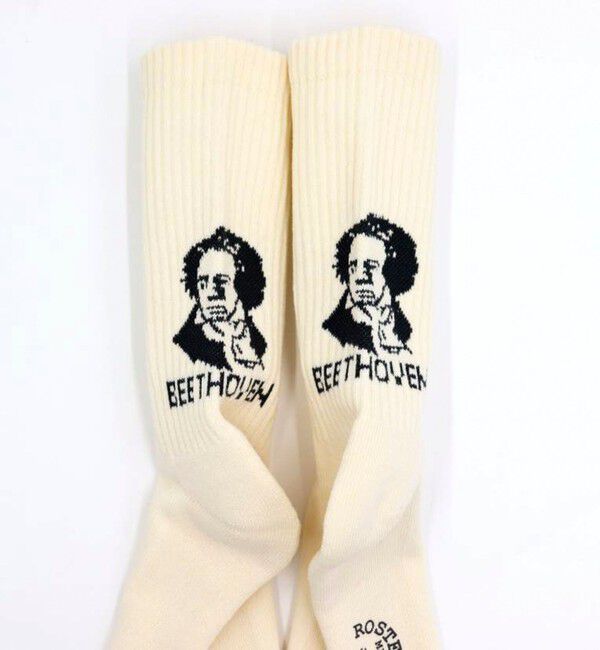 GLOSTER「【ROSTER SOX/ロスターソックス】BEETHVEN」|ソックス|ホワイト