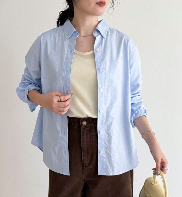 fredy emue「オックスコンパクトシャツ」|シャツ・ブラウス|サックスブルー