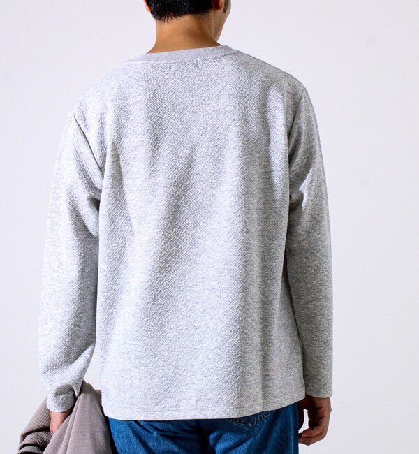 GLOSTER「【人気シリーズ第2弾】【新柄ジャガード登場】フクレクロスジャガードロンT」|Tシャツ・カットソー|